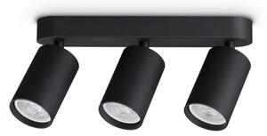 Ideal Lux Stropní či nástěnné svítidlo DYNAMITE PL3 Round d.27,5 cm, 3xGU10, 84W Barva: Černá
