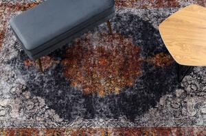 MIRO 51186.808 mycí kobereček Růžice, rám protiskluz tmavě modrá / velikost 120x170 cm | krásné koberce cz