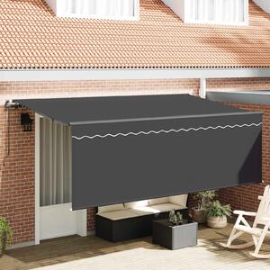 Stahovací markýza Antracit 350 x 200 cm Polyester a hliník 3329658