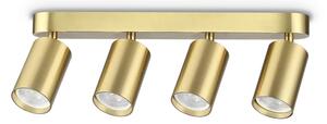 Ideal Lux Stropní či nástěnné svítidlo DYNAMITE PL4 Round d.38,5 cm, 4xGU10, 112W Barva: Zlatá