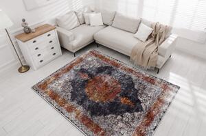 MIRO 51186.808 mycí kobereček Růžice, rám protiskluz tmavě modrá / velikost 160x220 cm | krásné koberce cz