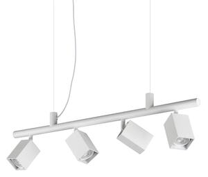 Ideal Lux Závěsné svítidlo DYNAMITE Square SP4, d. 76 cm, 4xGU10, 4x28W Barva: Bílá