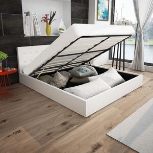Postel s matrací a úložným prostorem umělá kůže 180 x 200 cm