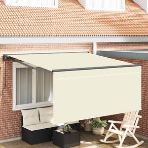 Stahovací markýza Krémová 300 x 250 cm Polyester a hliník 3329921
