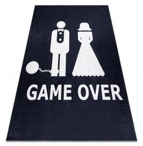 Pratelný koberec BAMBINO 2104 'Game over' svatba, rozlučka se s velikost 120x170 cm | krásné koberce cz