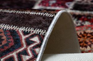 ANDRE mycí kobereček 2305 orientální patchwork protiskluz bordó / h velikost 120x170 cm | krásné koberce cz