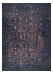 ANDRE mycí kobereček Ornament 1013 vintage protiskluz černo / te velikost 120x170 cm | krásné koberce cz