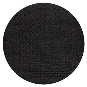 Koberec kulatý TIMO 0000 SISAL venkovní černý velikost kruh 150 cm | krásné koberce cz