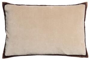 Kave Home Béžový sametový povlak na polštář Niroli 40 x 60 cm
