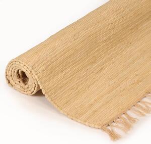 Ručně tkaný koberec Chindi bavlna 80 x 160 cm béžový
