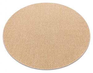 Dywany Luszczow Kusový koberec kulatý TIMO 6272 SISAL venkovní tmavě béžová Rozměr koberce: 120 cm KRUH