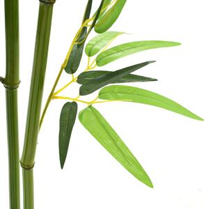 Umělá rostlina bambus s květináčem 175 cm zelená