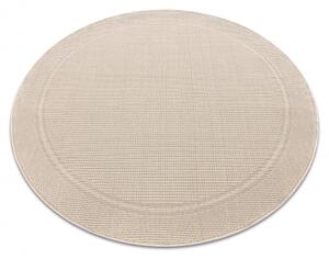 Dywany Luszczow Kusový koberec kulatý TIMO 5979 SISAL venkovní rám béžová Rozměr koberce: 120 cm KRUH