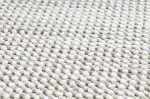 Koberec NANO EO78B Melange, smyčkový, plošně tkaný bílá / šedá velikost 120x170 cm | krásné koberce cz