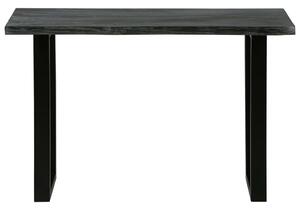 Konzolový stolek z masivního dřeva mindi 110 x 35 x 75 cm šedý