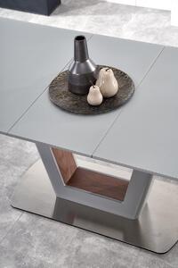HALMAR Rozkládací jídelní stůl Bilotti světle šedý mat/ořech
