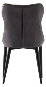 Jídelní židle TABITHA (světle šedá + tmavě šedá + černá). 1091456