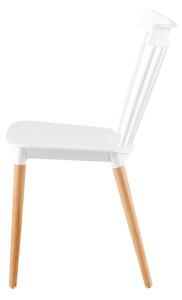 Jídelní židle COSIMA (bílá + buk). 1091452