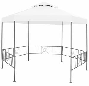Zahradní altán 323 x 275 x 265 cm bílý 180 g/m² 312233