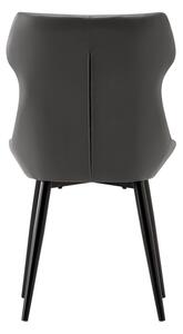 Jídelní židle SAGANA (tmavě šedá + černá). 1091457