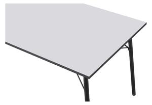 Jídelní stůl 160 MALAK (bílá + černá) (pro 6-8 osob). 1091469