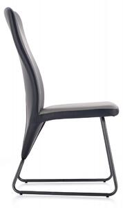 HALMAR Jídelní židle Navia černá/šedá/super šedá