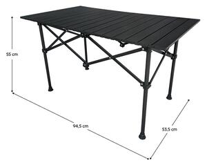 Kempingový stůl NAKUR (černá). 1091493