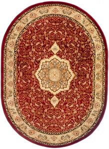 Makro Abra Oválný koberec YESEMEK 5071A červený Rozměr: 140x190 cm