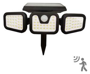 LED Solární reflektor se senzorem TRIO LED/0,6W/3,7V IP44