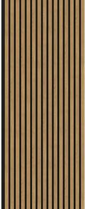 Akustický panel Oak natural 60,4x275 cm lamely na filcu DAP60275DB023
