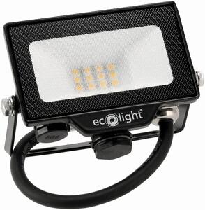 ECOLIGHT LED reflektor 10W 2v1 - neutrální bílá + čidlo pohybu
