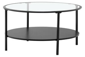 Konferenční stolek CARLAN (černá + sklo + kov). 1091524