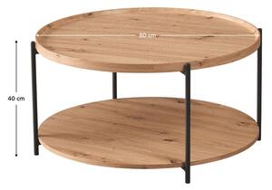 Konferenční stolek LAPIN (dub artisan + černá). 1091525