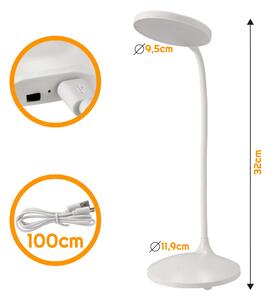 BERGE LED USB stolní lampa s baterií USTKA