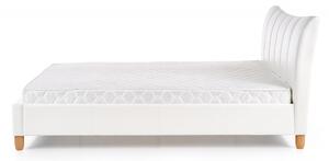HALMAR Čalouněná postel Sandy 160x200 dvoulůžko bílá