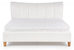 HALMAR Čalouněná postel Sandy 160x200 dvoulůžko bílá