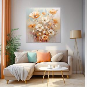 Peach Fuzz Paintings Jemný tanec květin | different dimensions