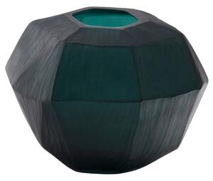 Zelená skleněná váza Kave Home Geonix 22 cm