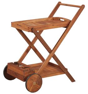 Čajový vozík masivní akáciové dřevo