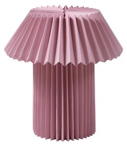 Stolní lampa Lindby, Magali, Pudrová, Obývací pokoj, Papír / Karton