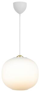 Nordlux Opálově bílé skleněné závěsné světlo Navone 30 cm