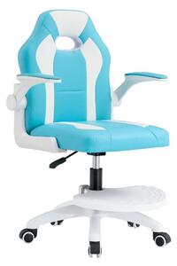 Dětská otočná židle s podnoží RAMIN (modrá + bílá). 1091553