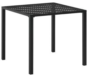 Zahradní stůl černý 80 x 80 x 72 cm ocel