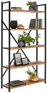 REGÁL, přírodní barvy, mangové dřevo, 100/178/32 cm Ambia Home - Knihovny