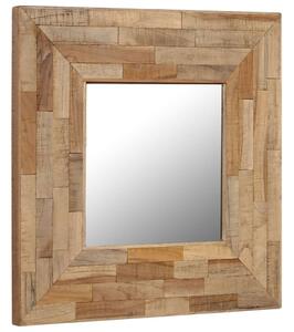 Zrcadlo z recyklovaného teaku 50 x 50 cm