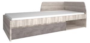 Jednolůžková postel 90 IRON (kaštan nairobi + onyx). 1091600