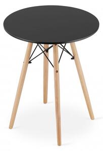 Černý jídelní set 1 + 2, stůl OSLO 60 + židle YORK OSAKA