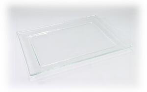 BDK-GLASS Servírovací tác MAXIM 29x23cm Barva: Šedé sklo