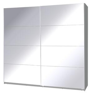 MARIDEX SKŘÍNĚ Šatní skříň - TWISTER 1, zrcadlo/matná šedá
