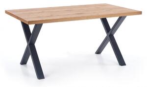 HALMAR Jídelní rozkládací stůl Xaver 160/250 cm dub jasný/černý
